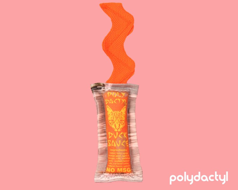 Chinese Takeout Asian Duck Sauce Packet Catnip Cat Toy Etsy