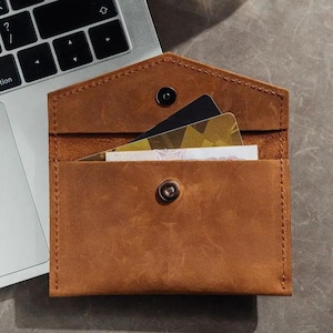 Cartera de cuero personalizada, Cartera de mujer personalizada, Cartera de cuero con grabado, Cartera de cuero para mujer, Cartera delgada para mujer