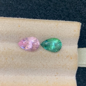 Reverse Pair of Tourmaline  | untreated | Unheated| weight: 2.4 carat| Origin Afghanistan