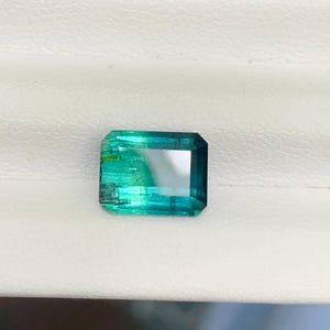 3.5ct blue+lagoon color  of Tourmaline  | untreated | Unheated| 3.5 carat