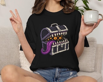 Baldurs Gate Mimic Chest Shirt: Dark Fantasy RPG Gamer Sweatshirt Hoodie
