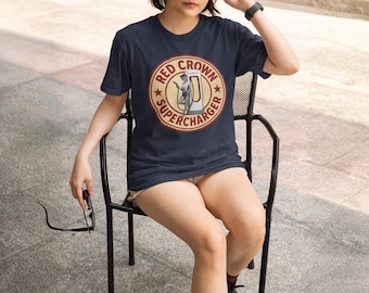 Red Crown Supercharger T-Shirt – Retro Pinup Graphic Tee