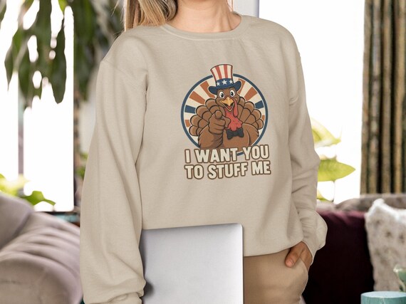 Funny Thanksgiving Turkey Sweatshirt - Unisex Crewneck