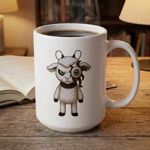 Alien Earth T. Ocellus Sheep Mug: Sci-Fi Horror Ceramic Cup
