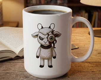 Alien Earth T. Ocellus Sheep Mug: Sci-Fi Horror Ceramic Cup