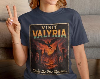 Vintage Valyria Dragon Shirt: Game Of Thrones House Targaryen Comfort Colors Tee