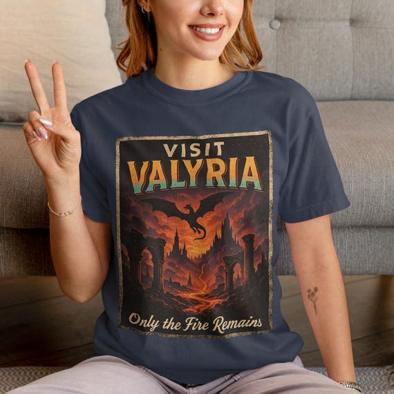 Vintage Valyria Dragon Shirt: Game Of Thrones House Targaryen Comfort Colors Tee