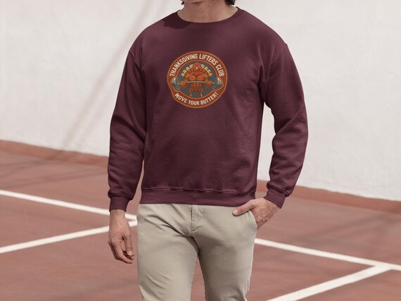 Thanksgiving Turkey Lifters Club Crewneck Sweatshirt - Funny Gym