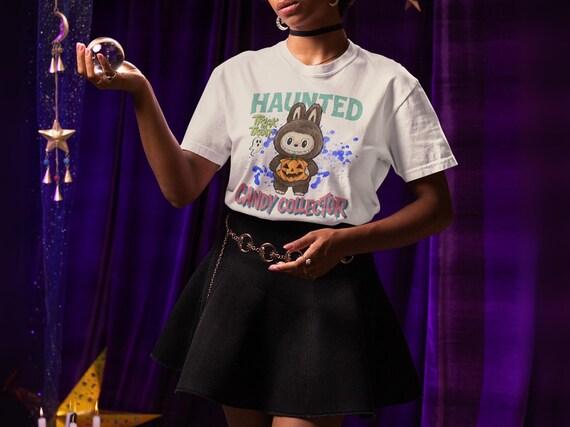 Haunted Candy Collector Kawaii Bunny T-Shirt - Comfort Colors Unisex