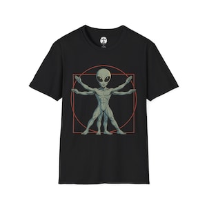 Alien Anatomy Graphic T-Shirt: Softstyle Unisex Sci-Fi Tee