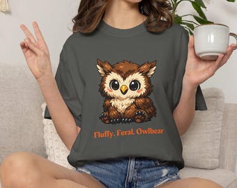 Baldurs Gate Owlbear Shirt: Fantasy RPG Gamer Sweatshirt Hoodie