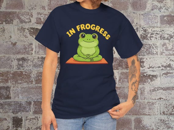 Yoga Frog Meditation Tee | Wellness Unisex T-Shirt, Funny Yogi Gift, Casual Graphic Top