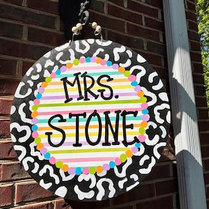 Teacher Door Hanger (Composition Notebook)