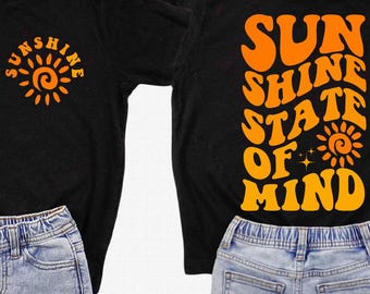 Retro Shine On My Mind T-Shirt, Sunny Beach Shirt, Summer Sunshine Shirt, Retro Summer Vacation Shirt, Cute Sunshine Tee for Warm Days