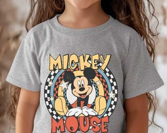 Retro Mickey Mouse Kids T-Shirt, Mickey Mouse Toddler Shirt, Comfort Colors Disney Mickey Mouse Shirt, Disneyland Classic Mickey Mouse Shirt