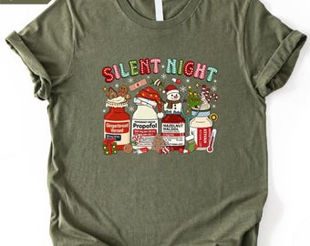 Nurse Christmas Shirt, Comfort Colors Medical Humor T-Shirt, Nurse Christmas Sweatshirt, Nurse Tee, Healthcare Top, Nurse Gift