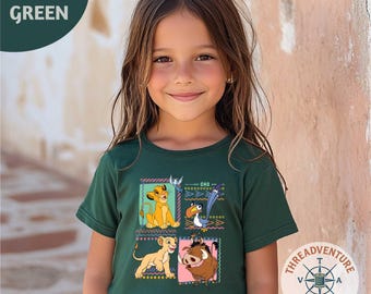 Disney Lion King Simba And Timon Friends T-Shirt, Lion King Matching Birthday Shirt, Hakuna Matata Retro Sweatshirt, Disney Lion King Tee