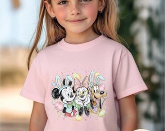 Disney Easter Kids T-Shirt, Mickey Friends Bunny Youth Top, Kids Egg Hunting Shirt, Happy Easter Day Sweatshirt, Disney Spring Toddler Shirt