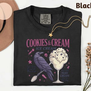 Comfort Colors Butcher Blackbird Dark Romance T-Shirt, Cookie & Cream Ice Cream Youth Shirt, Brynne Inspired Book Tee, Gift for Book Lover image 1