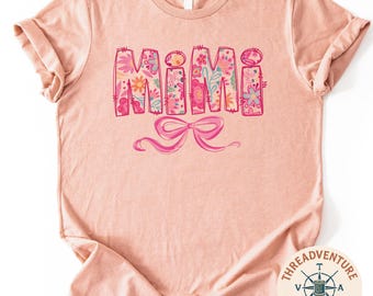 Mimi T-Shirt, Floral Mimi Sweatshirt, Mimi Shirt Gift, Gift for Mimi, , Floral Mimi Shirt, Comfort Colors Mimi T-Shirt,  Mother's Day Gift
