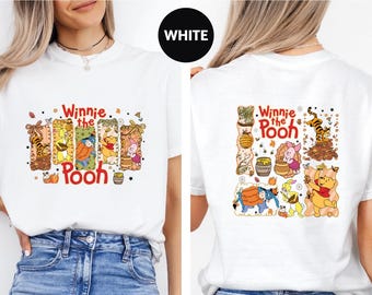 Comfort Colors® Autumn Winnie the Pooh T-Shirt, Pooh Fall Shirt, Fall Shirt, Cute Pooh and Friends Shirt, Pooh and Friends Thanksgiving Tee