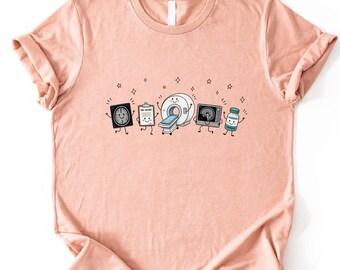 X-Ray Tech Shirt, Radiology Tech T-Shirt, Rad Xray Technician Tee, Radiologic Doodles Top, Comfort Colors Medical Imaging Crew Tee