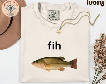 Fih Fish Meme Shirt, Fish MemeT- Shirt, Funny Meme Shirt, Brain Rot Shirt, Funny Fish Meme Shirt, Gen Z Meme Tee, Sarcastic Animal Shirt