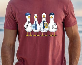 Funny Goose Dad T-Shirt, Goose Activities Top, Father's Day Gift, Goose Tee, Funny Mens Shirt, Dad Life Tee, Gift for Him, Funny Dad Gift