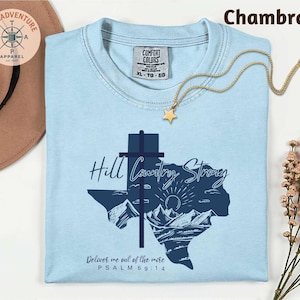 Texas Hill Country Strong, Flood Victim T-Shirt Fundraiser, Comfort Colors, Pray for Texas Shirt Camp Mystic Flood, Religious Graphic Tee