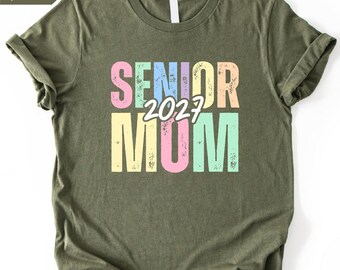 Senior Mom Shirt, Comfort Colors® Class of 2027 Mom T-Shirt, 2027 Senior Mama Shirt, Graduation 2027 Shirt, Last Day of School Shirt