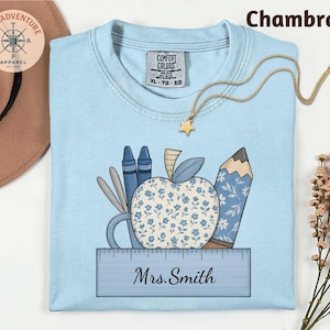Custom Teacher Shirt Personalized Teacher Name Shirt Teacher Gifts Teacher Appreciation Gift Back to School Comfort Colors Teacher Team Tees