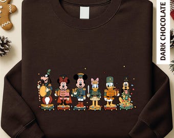 Mickey Nutcracker Christmas Sweatshirt, Comfort Colors Mickey Holiday T-Shirt, Festive Sweatshirt, Character Tee, Disney Christmas Top