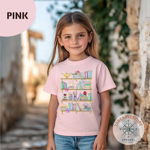 Comfort Colors Princess Belle Bookshelves T-Shirt, Book Lover Kids T-Shirt, Bookworm Teacher Sweatshirt, Belle's Book Club Youth Shirt