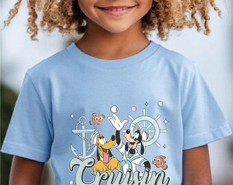 Camiseta de crucero de Mickey y sus amigos, camiseta familiar de crucero de Disney, sudadera familiar de crucero, camiseta a juego para crucero, camiseta de crucero de Goofy y Pluto