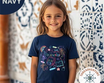 First Day of School Kids T-Shirt, Elementary School Youth Shirt, Kids First Day of School Shirt, Teacher Back to School Coquette Bows Shirt