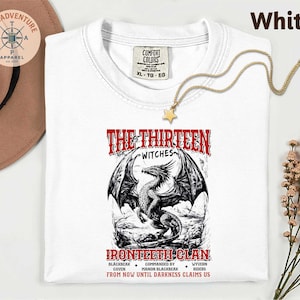Throne of Glass T-Shirt, The Thirteen Shirt, Manon Blackbeak Ironteeth Witches T-Shirt, Dorian Haviliard SJM Shirt, Terrasen Bookish Shirt