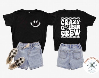 Camiseta del Club de Primos, Camiseta a Juego para Niños, Camiseta de Reunión Familiar, Camiseta de Estilo Retro, Camiseta de Primos para Niños, Camiseta de Primos para Jóvenes