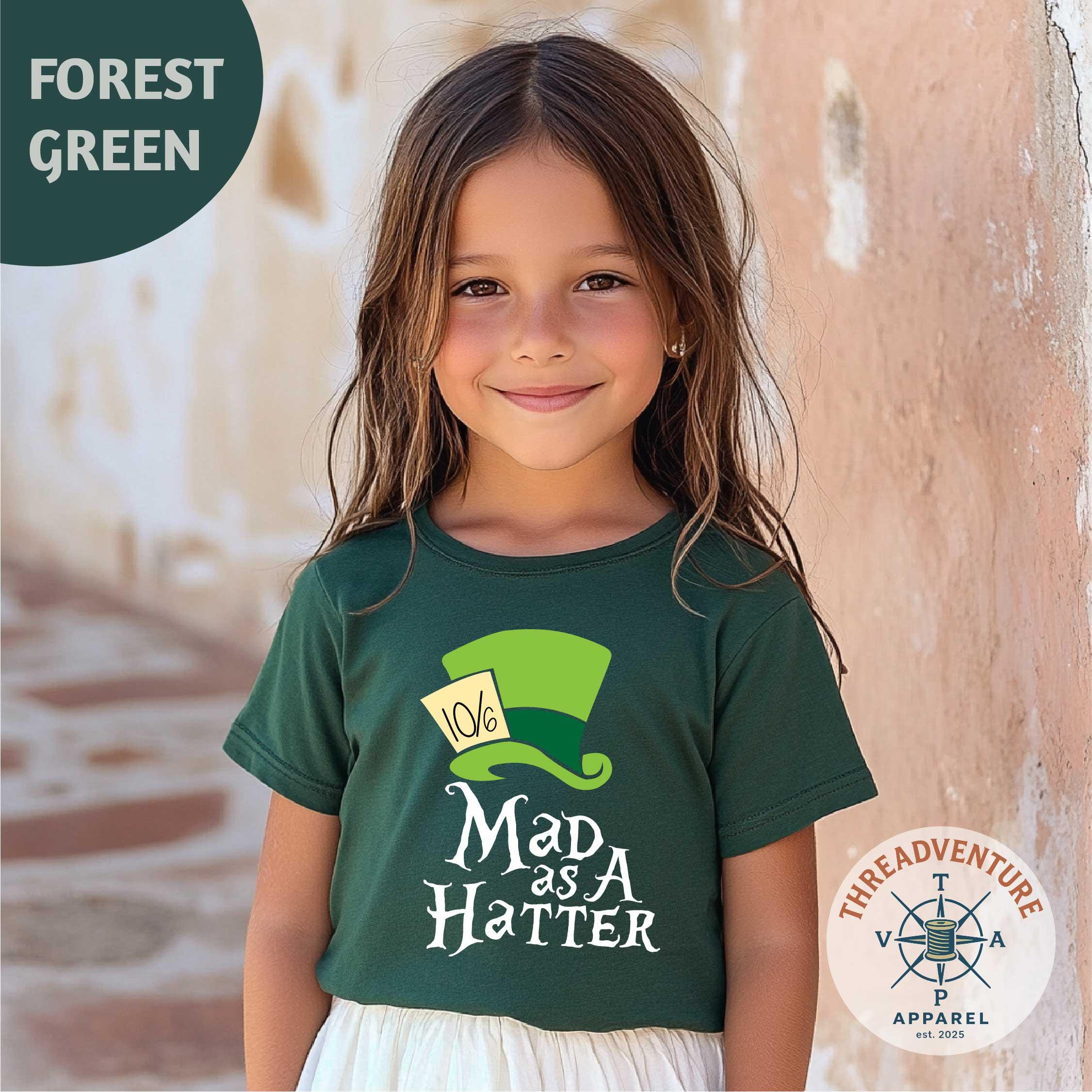 Disney Mad As A Hatter Alice In Wonderland Kids T-Shirt, Mad Hatter T-Shirt, Comfort Colors Alice Tee, Mad Hatter Alice in Wonderland Shirt