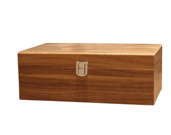 Personalised Handmade Large Walnut Chess Box – 3.75"