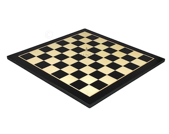 Personalised Handmade Black Chess Board– 16"