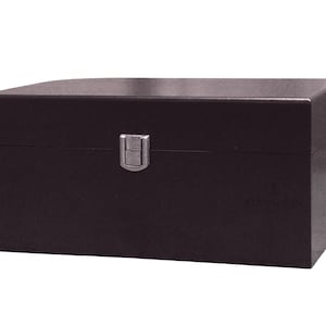 Personalised Handmade Large Ebony Chess Box – 4.25"