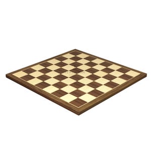 Personalised Handmade Walnut and Maple Chess Board 14 Inch
