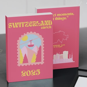 Switzerland Travel Photo Book Template: Canva Ebook, Travel Journal (Digital Download)
