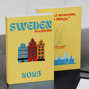 Sweden Travel Print Photo Book Template |Assouline Book , Travel Journal Printable, Travel Journal, Ebook Template Canva , Photo Album