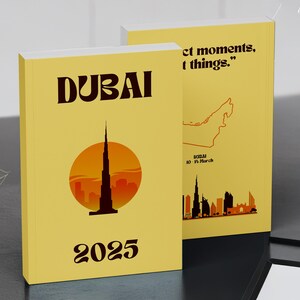 Dubai Travel Print Photo Book Template |Assouline Book , Travel Journal Printable, Travel Journal, Ebook Template Canva , Photo Album