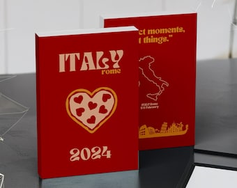 Szablon okładki albumu fotograficznego z podróży po Włoszech: konfigurowalny ebook Canva (do pobrania w wersji cyfrowej)