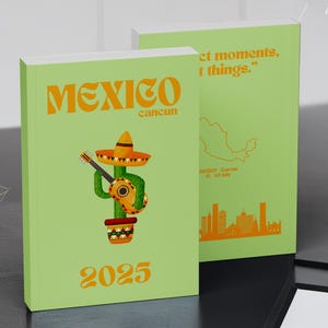 Mexico Travel Print Photo Book Template |Assouline Book , Travel Journal Printable, Travel Journal, Ebook Template Canva , Photo Album
