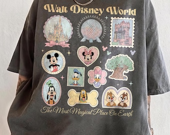 Vintage Mickey Disneyworld Comfort Colors Shirt, Retro Mickey And Friends Shirts, Walt Disneyworld Tee, Disney 2026 Trip Disney Vacation Tee