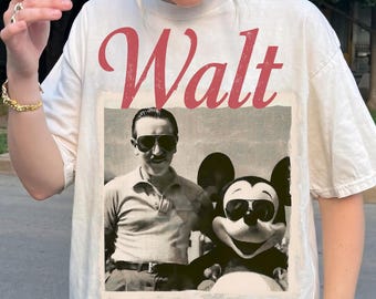 Retro Walt Disney Shirt, Disney Mens Shirt, Disneyland Shirt, Magic Kingdom Tee, Happiest Place On Earth, Disney Fan Shirt
