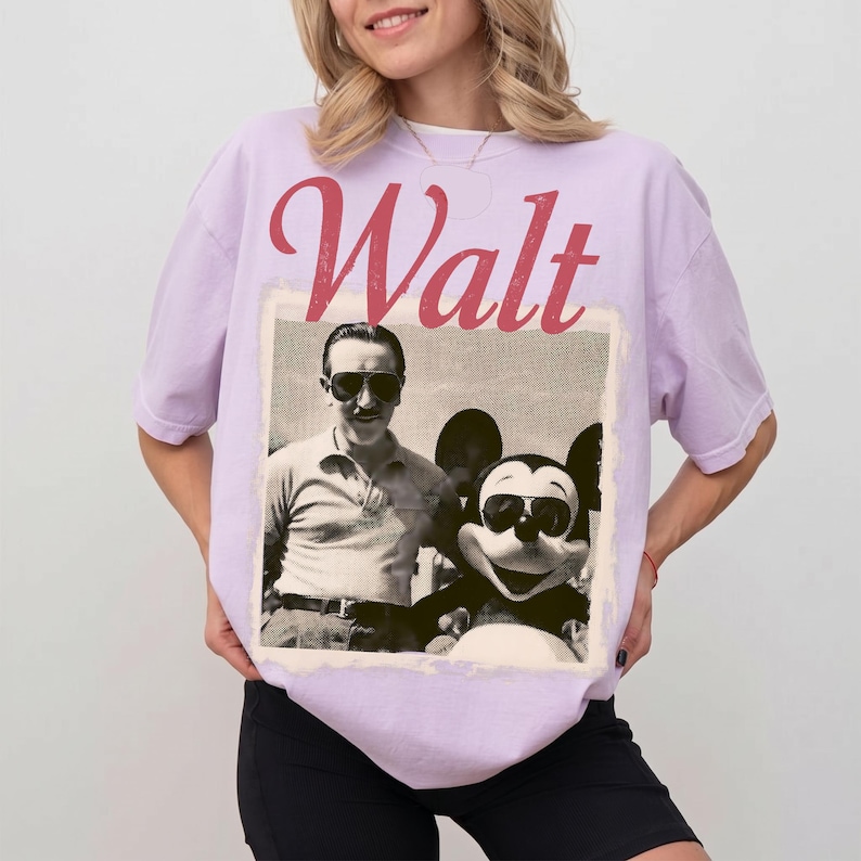 Retro Walt Disney Shirt, Disney Mens Shirt, Disneyland Shirt, Magic Kingdom Tee, Happiest Place On Earth, Disney Fan Shirt image 4